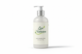 16 oz bottle with Aloe Silver lotion base with Lux Natures logo with green leaf