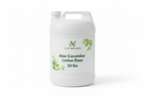 50 lbs. container with Aloe Cucumber lotion base with Lux Natures logo with green leaf