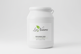 50 lbs. container with deodorant base with Lux Natures logo with green leaf